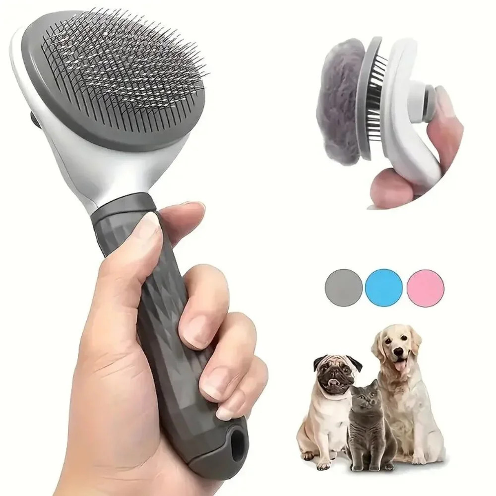 One-Click Hair Removal Grooming Brush